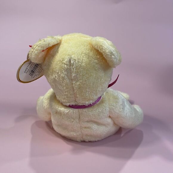 2002 10 years of Beanie Babies TY Beanie Baby Mother Yellow w Sparkles Plush Toy - Picture 3 of 10
